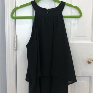 Paper Crane Black Top Shirt Blouse 
Size L